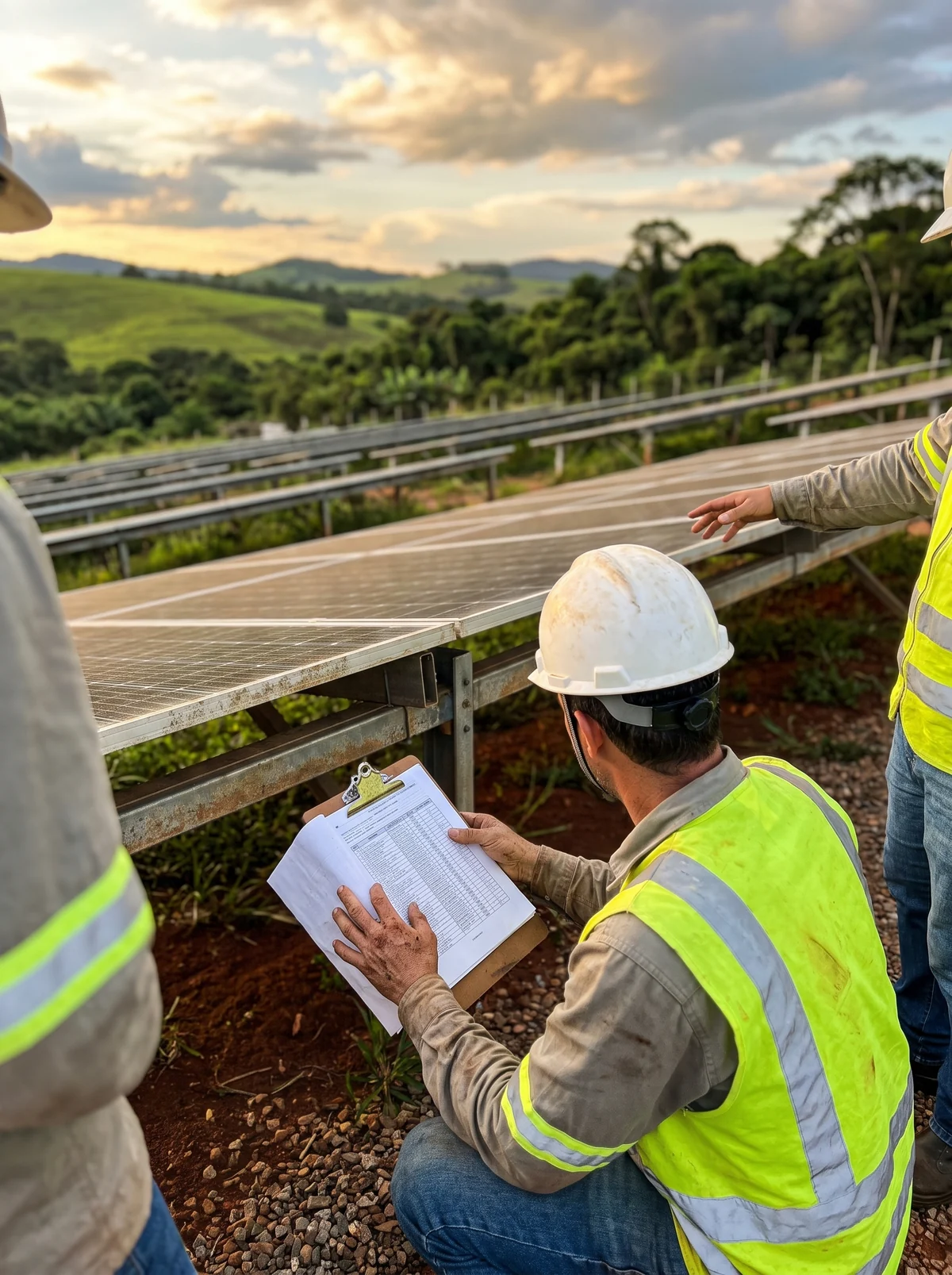 Instalação solar comercial